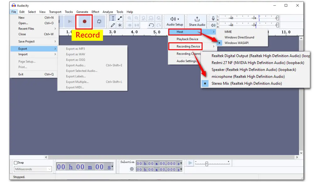 Skype Audacity Recording