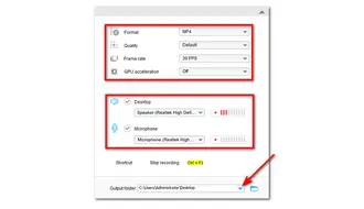 Customize Recording Settings