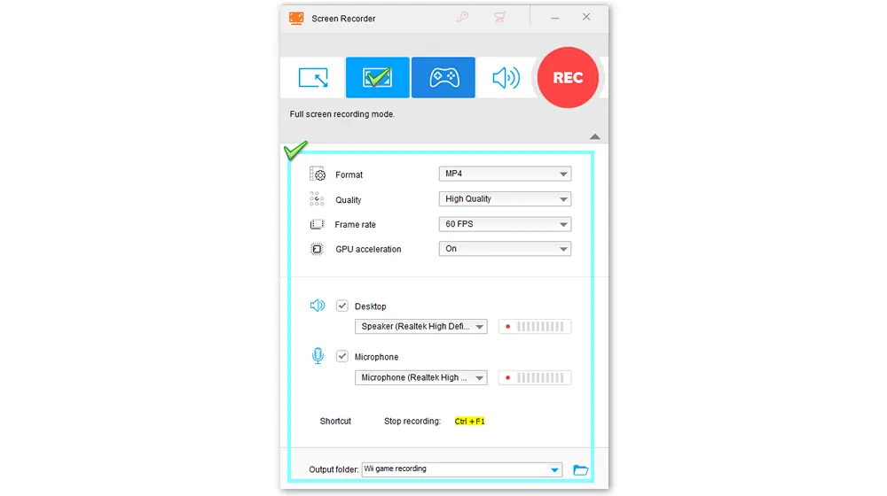 Select Recording Options