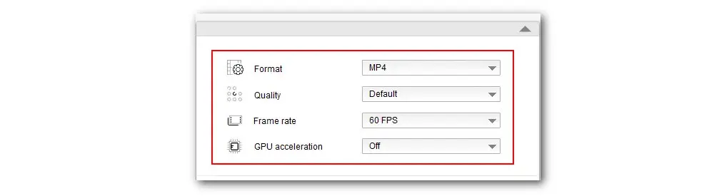 Adjust Recording Settings