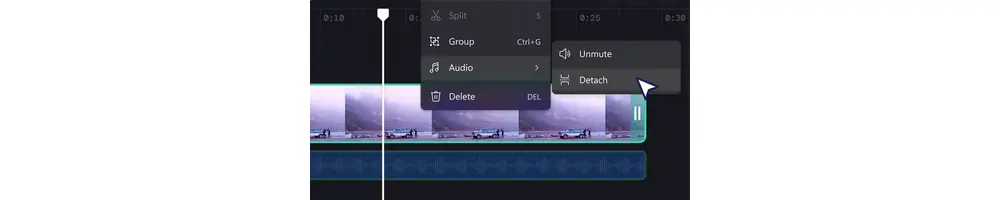 Clipchamp Mute Video