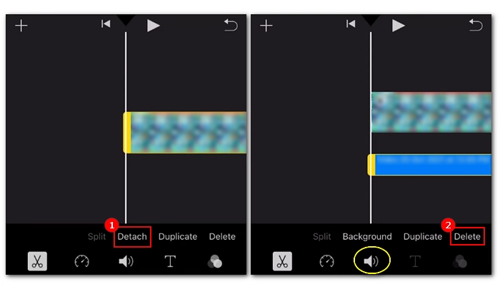 Remove Sound from iPhone Video in iMovie