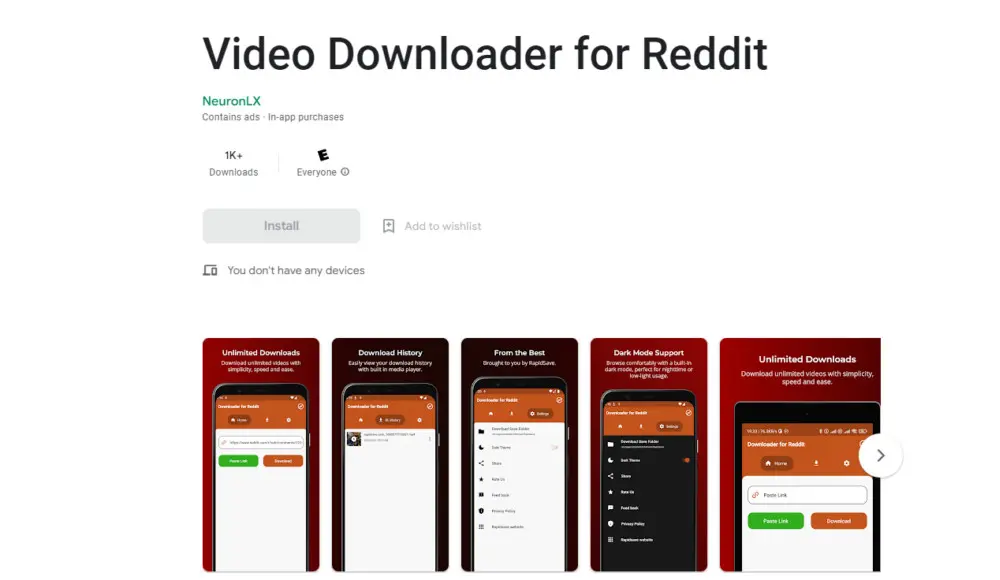 Save a Reddit Video on Phone