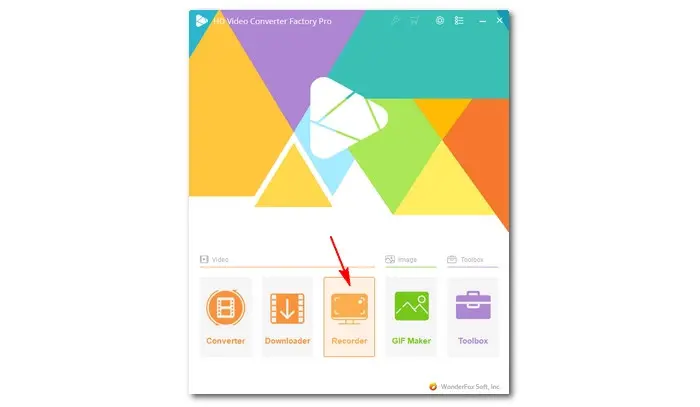 Launch the Program and Open Recorder