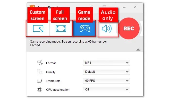 Select a Recording Mode