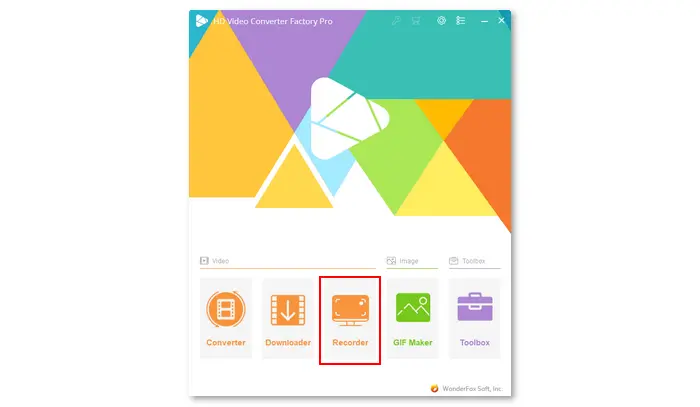 Launch WonderFox Screen Recorder