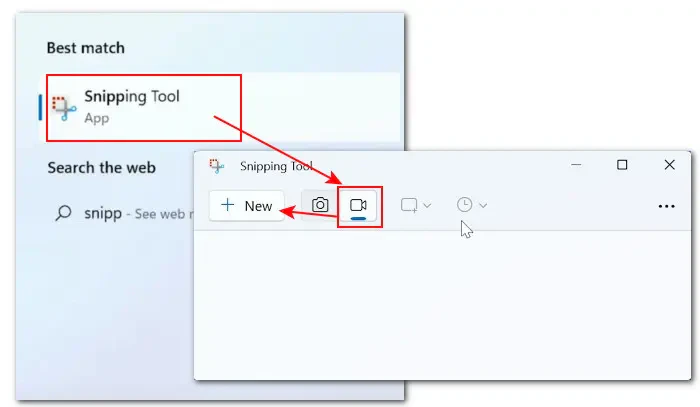 Screen Record on a Windows 11 Laptop with Snipping Tool