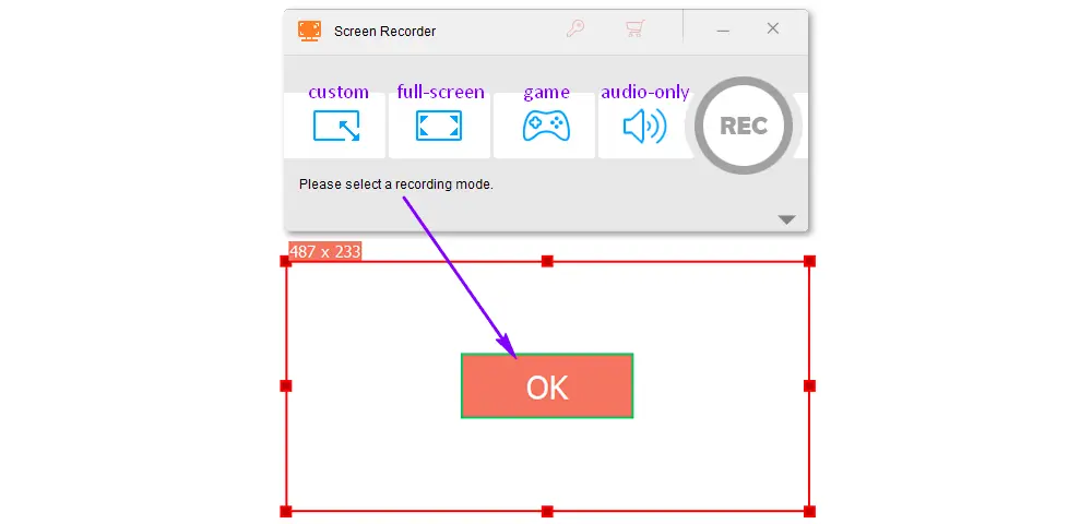 Choose a recording region