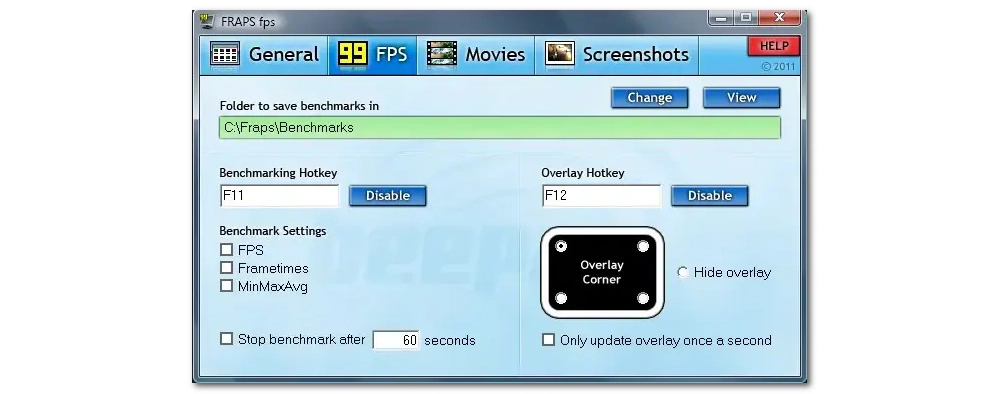 Screen Record on Windows with Fraps