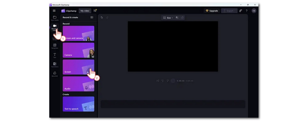 Screen Record with Clipchamp on Windows 11
