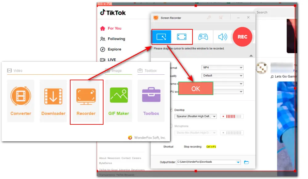 Screen Recording TikToks