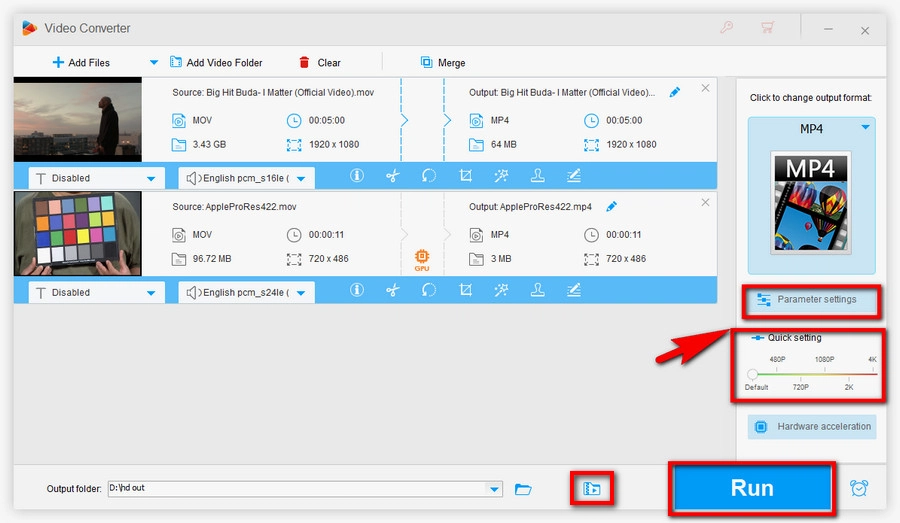 Compress video and start conversion