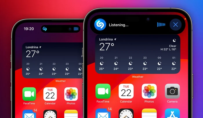 Shazam Widget on iPhone