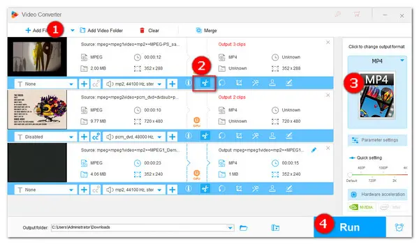 How to Split MPEG Video File on Windows