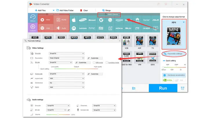 Select an Output Format