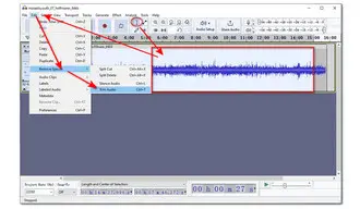 Audacity Trim MP3 on Windows 11