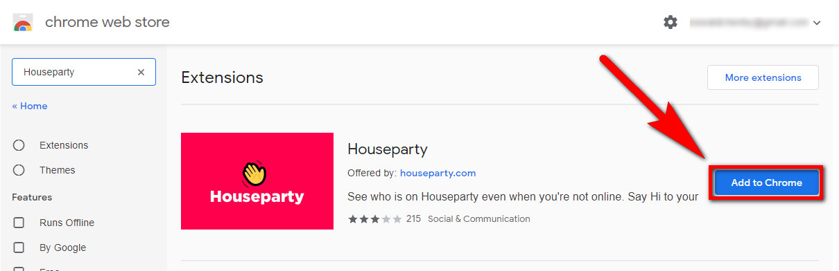 Search for Houseparty