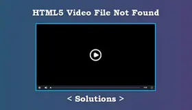 HTML5 Video Not Found