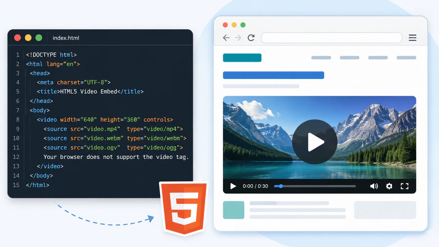 Add the Converted Video to an HTML5 Page