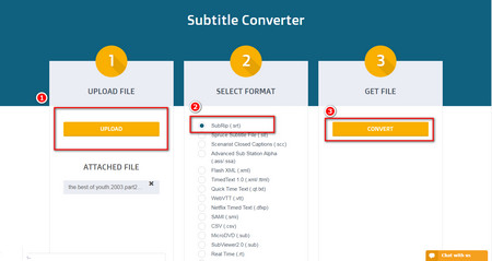 Convert SUB IDX to SRT Online 