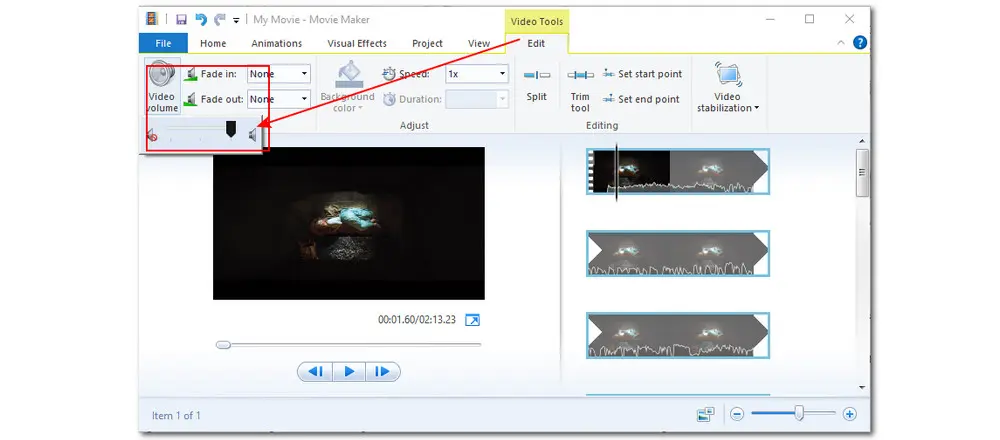 Windows Movie Maker Increase MP4 Volume
