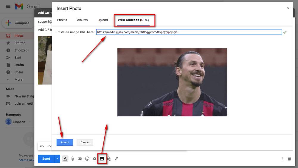 How to Insert a GIF Into an Email