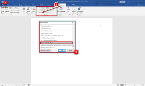 How to embed a video in Word