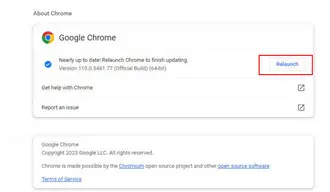 Update the Chrome