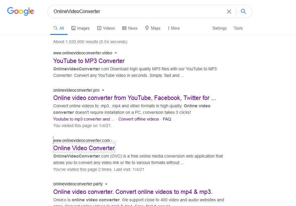 OnlineVideoConverter Clones