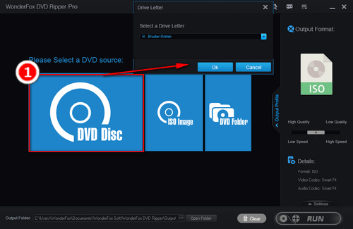 Add a DVD movie into the disc image file converter