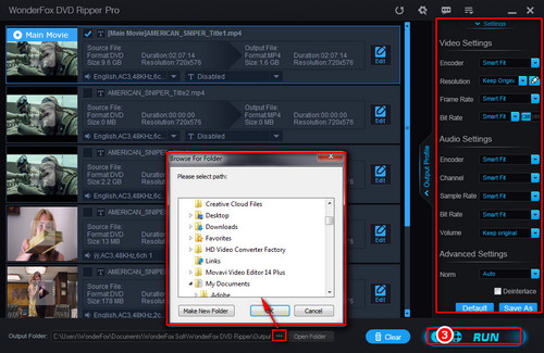 Set Parameters and Output Files