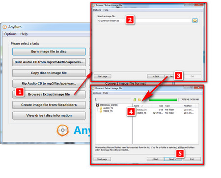 Extracting ISO with AnyBurn