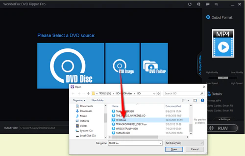 Load the DVD ISO File