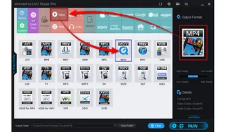 Choose MOV Profile for ISO to MOV Ripping