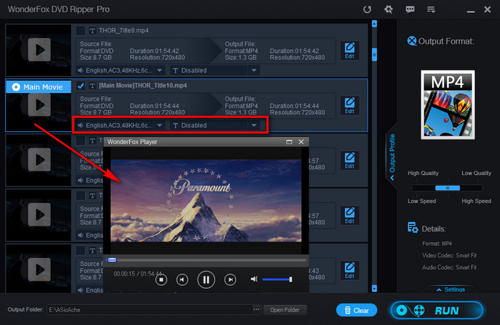 Preview Movie in WonderFox DVD Ripper Pro