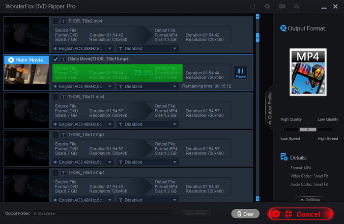 Start ISO File to MP4 Conversion