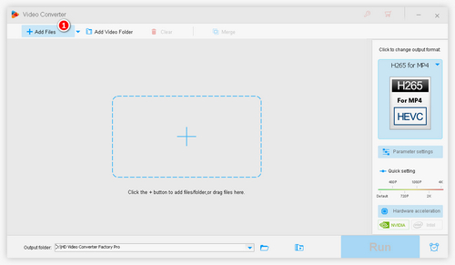 Select Converter and Add Files