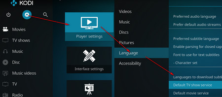 Add/Download Subtitles Kodi 