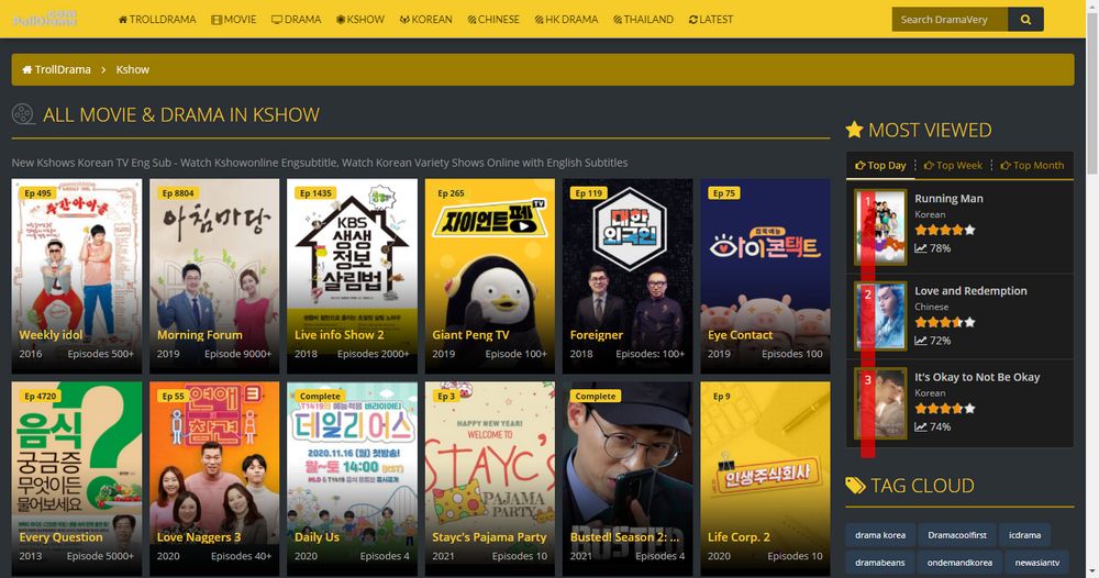 Download variety show korea