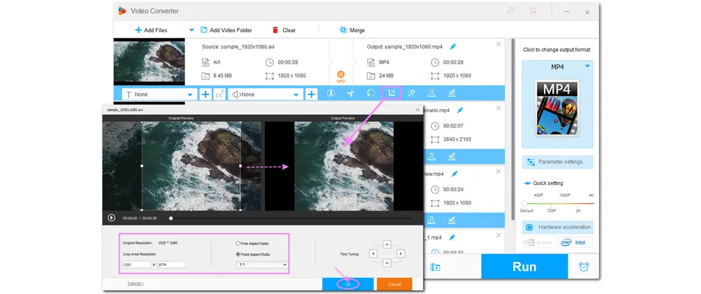 Adjust Video Aspect Ratio