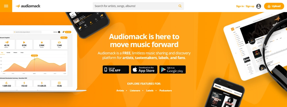 Listen to free music on computer and mobile devices for free 