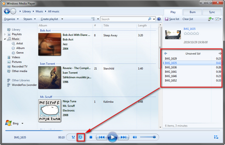 Playlist Windows Media Player Continuous Playback