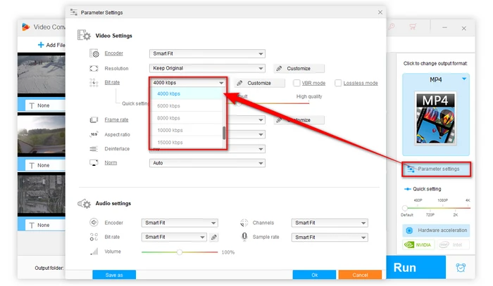 Lower Video Bitrate