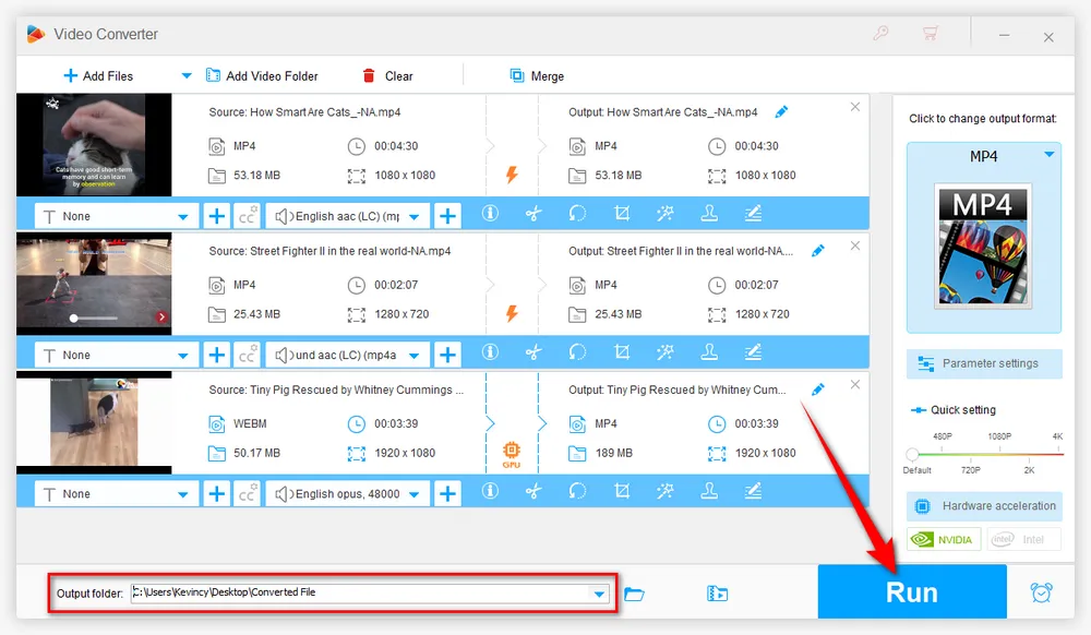 Start Reducing Video Volume in Batch Mode