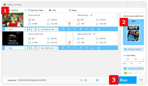 M2P to MP4 Converter