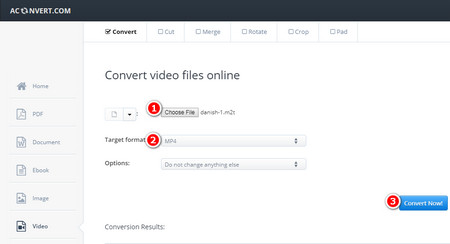 Converting M2T File to MP4 Online