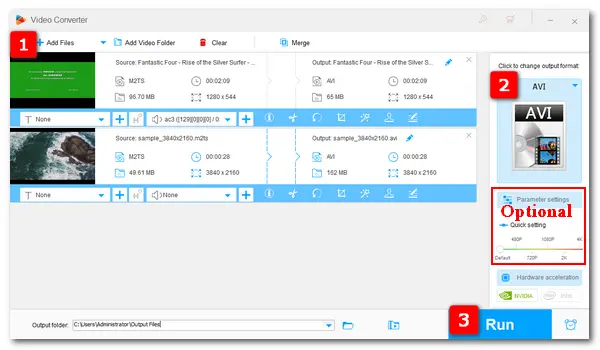 Convert M2TS to Other Formats