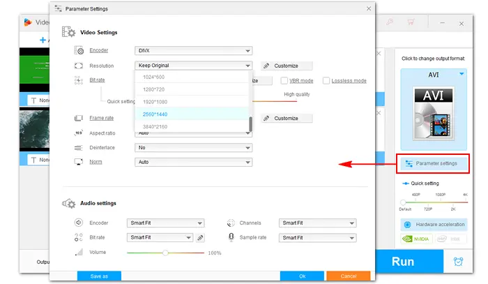 Modify Settings