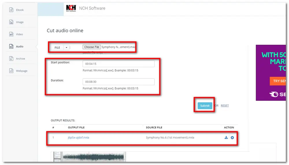 Online M4A Audio Editor