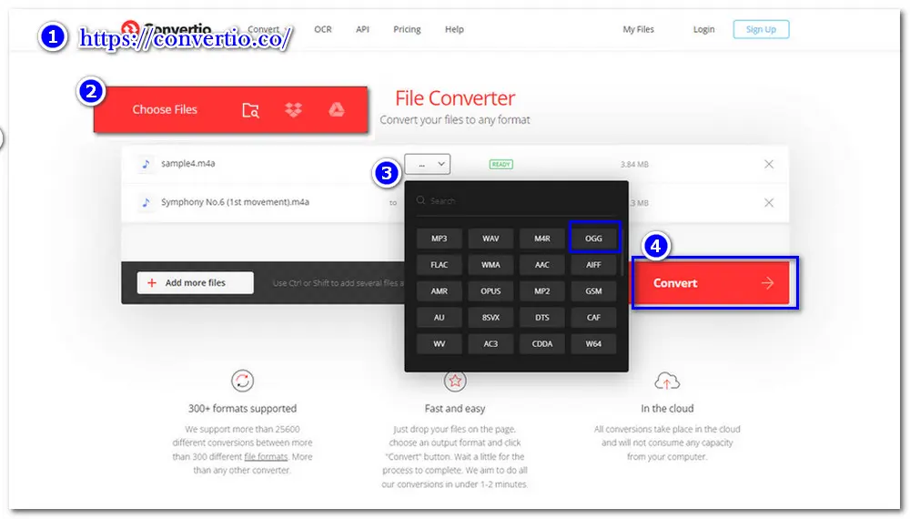 Convertio Convert M4A